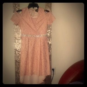 Girls Size 12 Girl Peek a Boo shoulder Dress